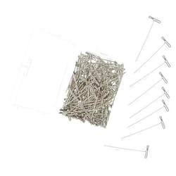 SOMIMOSA 200 Pieces Stainless Steel T-Pins, 38mm/1.5inch，easy to use
