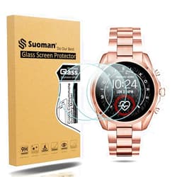 Suoman 4-Pack for Michael Kors Access Gen 5 Bradshaw Screen Protector, 2.5D 9H Hardness Tempered Glass Screen Protective Film [Anti-Scratch]