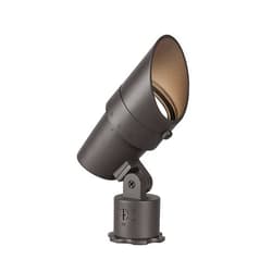 WAC Lighting WAC Landscape Lighting, LED 120V Line Voltage Medium Size Accent Light with Adjustable Beam Angle and Integral Brightness Control 3000K Warm White Built-in LED in Bronze