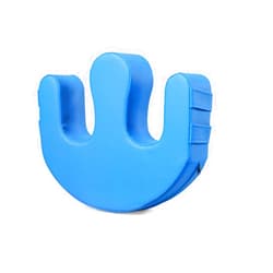 ASkinds Patient Turning Device Paralysis Bed Rest Nursing Help The Elderly Turn Over PU Leather Anti-Decubitus Multifunctional UU-Shaped Waterproof Transfer Pad, Blue