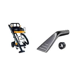 Vacmaster - Beast Professional Series 14 Gal. 6.5 HP Steel Tank Wet/Dry Vac with Cart (VJE1412SW0201) & 1-1/4