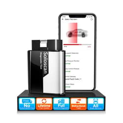 Kingbolen Soloscan OBD2 Scanner Bluetooth for Honda Acura, Bidirectional Test Full System Diagnostic Scan Tool for Android & iOS, All Reset Services Car Code Reader, AutoVin, Lifetime Free Update