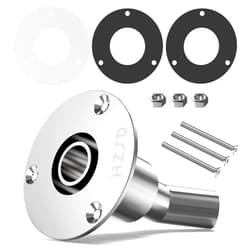 HZJD Thru Hull Exhaust Skin, 24mm Stainless Steel 316, for Diesel Parking heaters(Bend)