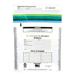 SECUR-PAK 100pk Evidence Bags, 9
