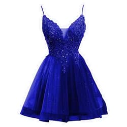 Aibilye Homecoming Dresses Lace Prom Dress Tulle Cocktail Party Dresses Short Homecoming Dresses for Junior Tulle