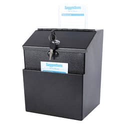 xydled Suggestion Box with Lock Wall Mountable Donation Box Ballot Box Voting Box Collection Box Key Drop Box with 50 Free Suggestion Cards 7.3