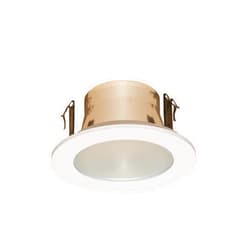 Joint Bright Lighting 4 Inches Frosted Lens Shower Trim for Line Voltage Recessed Light/Lighting-White Fit Halo/Juno