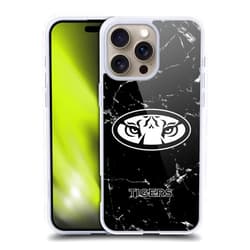 Head Case Designs Officially Licensed Auburn University AU Black and White Marble Soft Gel Case Compatible with Apple iPhone 16 Pro Max