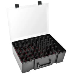 ALCYON Universal Nail Polish Holder & Organizer Contains 54 Bottles for Gellen, for Beetles, for Sally Hansen, for OPI, for Essie and Other Fingernail Polish (ONLY A CASE)-Black