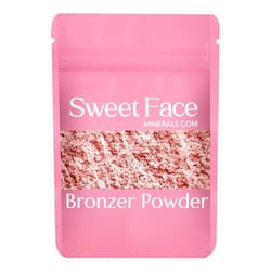 Sweet Face Minerals BRONZER BULK POWDER (1 Pound Refill Pouch) Mineral Makeup Loose Bronzing Warmth Tanning Baked On Bare Face Sun Kissed Coppertone Glow Shimmering Illuminating Glow Hypoallergenic Vegan Cruelty-Free