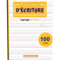 French Edition by Les Cahiers d'Émilie (Author) Mon cahier d’écriture: Carnet pour la pratique de l’écriture | 100 pages lignées pour s’exercer à l’écriture | Réglure Ciel-Herbe-Terre-Feu adaptée ... × 27,9 cm) | Lignes couleurs (French Edition)