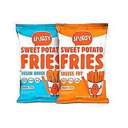 Spudsy Sweet Potato Fries | Vegan, Gluten Free Veggie Straws | Plant-Based, Allergen-free, Non-GMO, Kosher, Superfood Snack | 2 Pack, 4 oz Bags (Cheese Fry / Vegan Ranch Fry Variety)