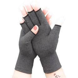 Rivsli Arthritis Compression Gloves - Open Finger Arthritis Carpal Tunnel Pain Relief Gloves For Men and Women - Fingerless Hand Thumb For Rheumatoid, Tendonitis, Osteoarthritis, Typing and Daily Work