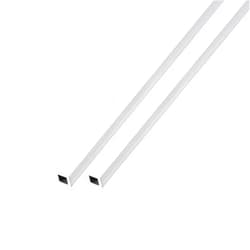 METALLIXITY Square Aluminum Tube (6mm x 6mm x 1mm x 200mm) 2Pcs, 6063 Aluminum Tubing - for Home Furnishing, Machinery