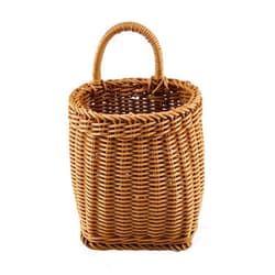Les Arbres Fair Hanging Woven Storage Basket, Decorative Wall Basket Organizer for Plants, Key, Sunglasses, Wallet on Door, Fern Wall Hanging Basket Planter