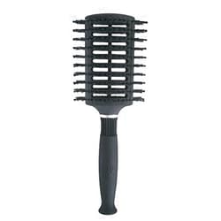 KareCo Oval Vent Brush, Dual Natural Boar Bristles And Soft Nylon Ball Tipped Pins, Vented, Ergonomic Grip