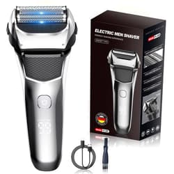 Maywiyi Electric Razor for Men, Electric Shavers for Men face, Rechargeable Cordless Razors for Men, Dry Wet Shavers Beard Trimmer Travel Foil Shaver for Close Shaving Face as Father Husband Boyfriend Gift