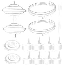 PumpMom-us Pump Parts Compatible with Spectra S1 Spectra S2 Spectra 9 Plus Synergy Duckbill Valve Silicone Membrane Replace Backflow Protector tubing Not Original Spectra Replacement Pump Parts
