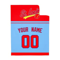 ANTKING St. Louis Throw Blanket for Men Women Youth Boy Gifts Custom Name and Number Blanket
