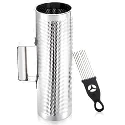 Foraineam Stainless Steel Guiro with Scraper, 12