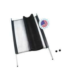 Kidkusion Non-Retractable Safety Net | 12 Ft. | Visual Boundary for Playtime Safety | Black | Made in USA