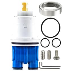LOWCUS Shower Cartridge Replacement for Delta RP19804 (04/2006 Earlier) 1-Pack, Fits Delta Monitor 1300 1400 Series Single Handle, Fix Leak or Drip, Temperature or Pressure Issues, Includes Bonnet Nut