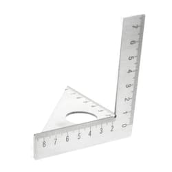 OSALADI 1pc L-Square Stainless Steel Carpenter's Square 90°45° Steel Ruler Angle Measure for Woodworking DIY Silver