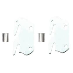 DERRILLA Universal Wood Bed Rail Hook Plates,Hook Plates for Wooden Beds Beds Frame Bracket Headboard Footboard Replacement Wooden Bed Parts (2)