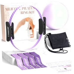 JKSHMYT Pilates Ring Kit for Women, Pilates Equipment – 14.5
