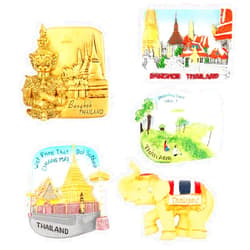 Kcrygogo 5 Pack Strong Magnetic Refrigerator Magnets - Thailand Travel Souvenir Refrigerator Decoration with Strong Flat Magnets, Office Whiteboard Magnets, Cabinet Magnets, Cabinet Cute Locker Magnets