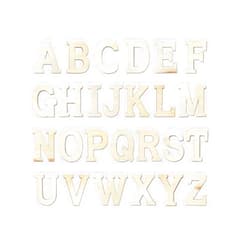 Cregugua 8 Inch 84 Pieces Wooden Unfinished Letters Wood Surface Alphabet Thin Wooden Letters for Crafts Wall Decor