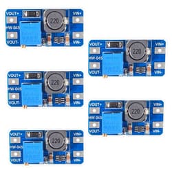 AITRIP 5pcs MT3608 DC-DC Boost Converter 2A Adjustable Step Up Module Voltage Regulator Board Input Voltage 2V-24V to 5V-28V Output Voltage for Arduino