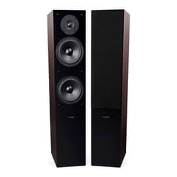 Fluance Elite High Definition Two-Way Floorstanding Loudspeakers for 2-Channel Stereo Listening or Home Theater System - Natural Walnut/Pair