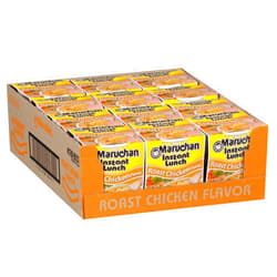 Maruchan Instant Lunch Roast Chicken, Ramen Noodle Soup, Microwaveable Meal, 2.25 Oz, 12 Count