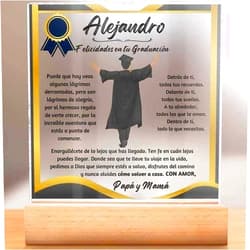 Handmade Placa Acrílica Brillante Personalizada para Graduación: El Recuerdo Inolvidable y Exclusivo, Regalo De Graduación, Personalizado, Un Recuerdo Para Toda la Vida, Celebra la graduación de tu Hijo o Hija