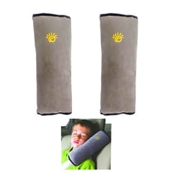 XINYIDAO 2PCs Car seat belt pillow, shoulder pad for car safety belts, seat belt pillow for children's travel, for The head, neck and shoulders in The car, The best gift for Children (grey)