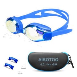 AIKOTOO Nearsighted Swim Goggles, Shortsighted Swimming Goggles