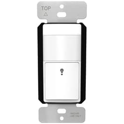 TOPGREENER PIR Motion Sensor Light Switch, Occupancy & Vacancy Motion Sensor Switch, 𝐎𝐩𝐞𝐫𝐚𝐛𝐥𝐞 𝐖𝐢𝐭𝐡𝐨𝐮𝐭 𝐆𝐫𝐨𝐮𝐧𝐝 𝐖𝐢𝐫𝐞, No Neutral Wire, Single Pole, TDOS5-HL-W, White