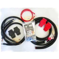 Custom Battery Cables Made in USA Custom Battery Cables kit Compatible with Ford F250, F350, F450 truck excursion 7.3L Powerstroke Diesel 1987-1997 Upgraded 3/0 for EXTREME conditions. The Original 2266