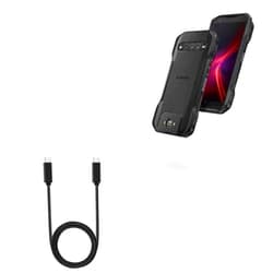 BoxWave Cable Compatible with Kyocera DuraForce Pro 3 - DirectSync PD Cable (3ft) - USB-C to USB-C (100W), Type C Braided 3ft Charge and Sync Cable for Kyocera DuraForce Pro 3 - Jet Black