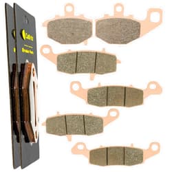Caltric Front And Rear Brake Pads Compatible with Kawasaki Versys 650 Kle650 Kle 650 2007-2014