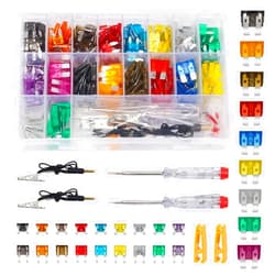 Coolrunner 306Pcs Car Fuses Assortment Kit Coolrunner Fuses Assortment Kit Blade Type Automotive Fuses Assortment Kit, Standard, Mini, Low Profile Mini Fuse Kit (2A/5A/7.5A/10A/15A/20A/25A/30A) for Car/RV (306)