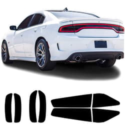 BOGAR TECH DESIGNS Tail Light Sidemarkers Tint Kit Compatible with and Fits Dodge Charger 2015-2023, Dark Smoke