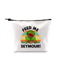 XYANFA Little ShopHorrors Inspired Makeup Bag Horror Movie Fans Gift Spooky Horror Musical Toiletry Bag (FEED ME SEYMOUR)