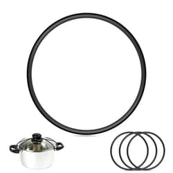 Tophoniex 3 Pack Lid Latch Strap Rubber Band, Lid Securing Strap for Crockpot, Reusable Universal Lid Strap 6,7,8 Quart for Hamilton Beach Slow Cooker, Casserole, Pots, Pans(Black)