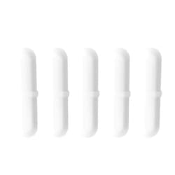 CHSZCHC 5 Pcs 30mm(1.18 inch) B PTFE Magnetic Stirrer Mixer Stir Bar,White Color,Laboratory Bar,Stir Plate Bar,Stir Bars…
