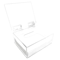 YeeBeny Laundry Detergent Sheets Dispenser, Clear Acrylic Laundry Detergent Sheets Organizer with Lid, for Laundry Room, Fabric Softener Sheets Ball Holder, applicable to earth breeze,sheet laundry club
