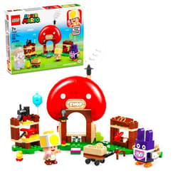 LEGO Super Mario Nabbit at Toad’s Shop Expansion Set, Build and Display Toy for Kids, Video Game Toy Gift Idea for Gamers, Boys and Girls Ages 7 and Up, 71429