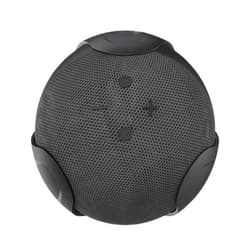 HENJUSH 2 in 1 Wall Mount Holder Desktop Stand for Echo Dot 4th Generation, Space-Saving Accessories, Outlet Hanger for Dot 4th Gen Smart Home Speaker (Black)