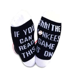 TSOTMO 2 Pairs Socks Baseball Socks If You Can Read This The Game Is On Socks Gift For Bsaeball Team